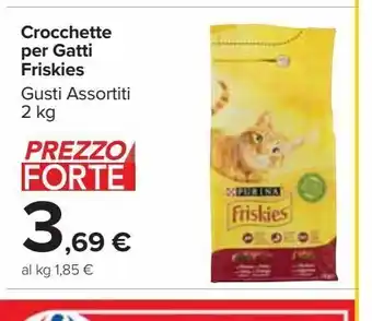 Carrefour Market Crocchette per gatti friskies offerta