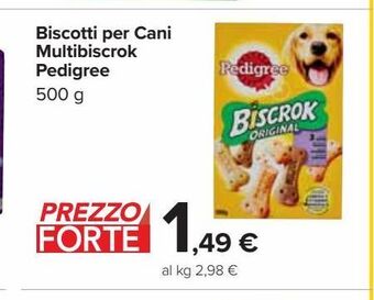 Carrefour Market Biscotti per cani multibiscrok pedigree offerta