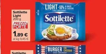 Sottilette light 200 g