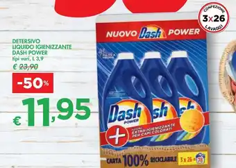 Bennet Detersivo liquido igienizzante dash power offerta