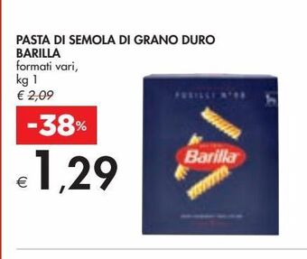 Bennet Pasta di semola di grano duro barilla offerta