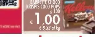 Bennet Barrette choco krispis coco pops 100g offerta