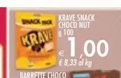 Bennet Krave snack choco nut g 100 offerta