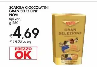 Bennet Scatola cioccolatini gran selezione novi g 250 offerta