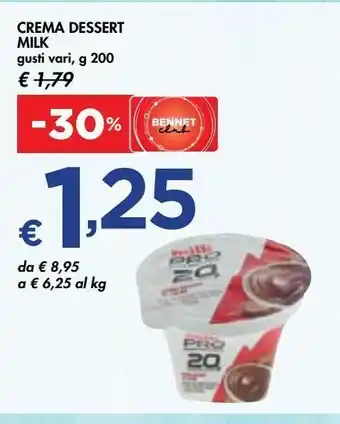 Bennet Crema dessert milk g 200 offerta