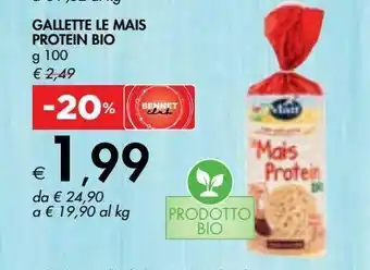 Bennet Gallette di mais protein bio g 100 offerta