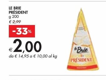 Bennet Le brie président g 200 offerta