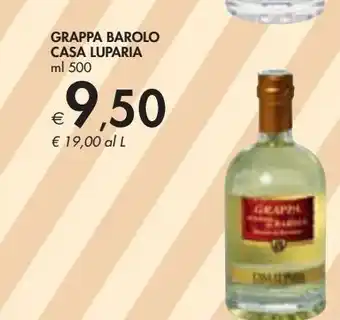 Bennet Grappa barolo casa luparia offerta