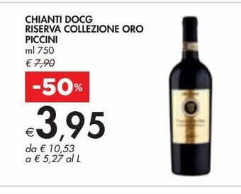 Bennet Chianti docg riserva collezione oro piccini ml 750 offerta