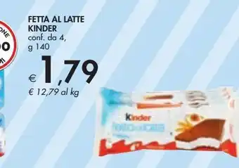 Bennet Fette al latte kinder g 140 offerta