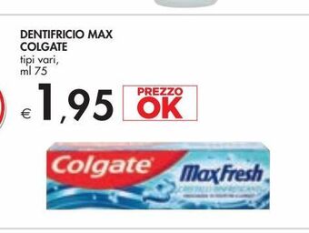 Bennet Dentifricio max colgate offerta