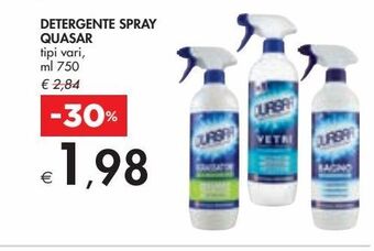 Bennet Detergente spray quasar offerta