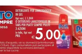 Bennet Detersivo per lavastoviglie in gel o detersivo lavastoviglie in tabs per piatti sempre piu pulti 3 azioni pril offerta