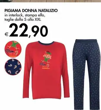 Bennet Pigiama donna natalizo offerta