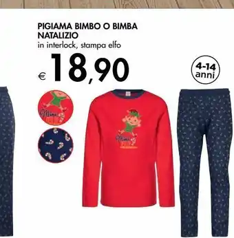 Bennet Pigiama bimbo o bimba natalizio offerta
