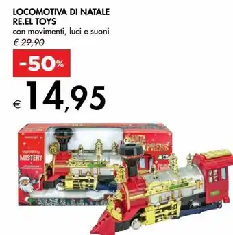 Bennet Locomotiva di natale re.el toys offerta