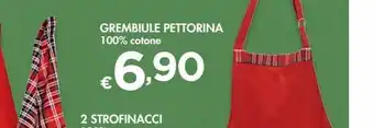 Bennet Grembiule pettorina 1000% cotone offerta