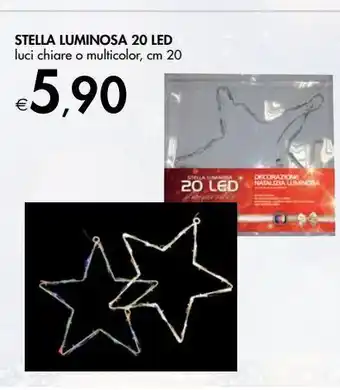 Bennet Stella luminosa 20 led offerta