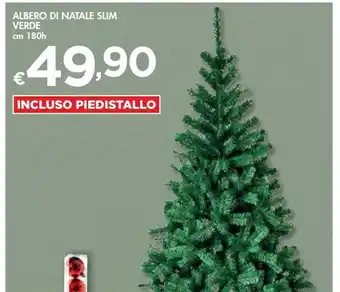 Bennet Albero di natale slim verde cm 180 offerta