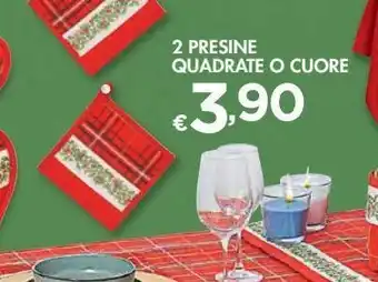 Bennet 2 presine quadrate o cuore offerta