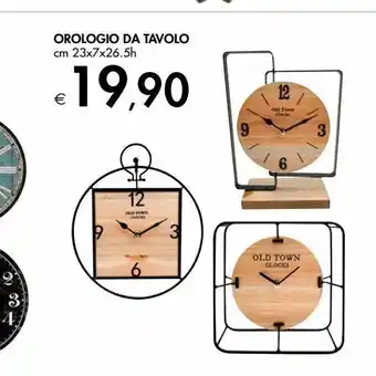 Orologio da tavola cm 23x 7 x 26.5h