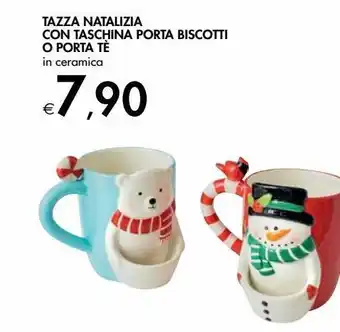 Bennet Tazza natalizia con tascina porta biscotti o porta te offerta