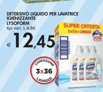 Bennet Detersivo liquido per lavatrice igienizzante lysoform offerta