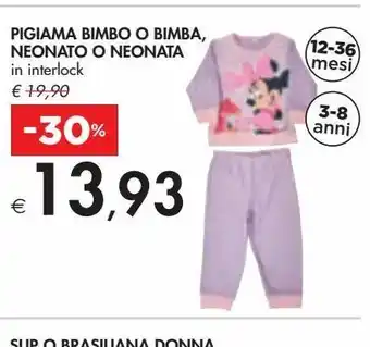 Bennet Pigiama bimbo o bamba neonato o neonata offerta