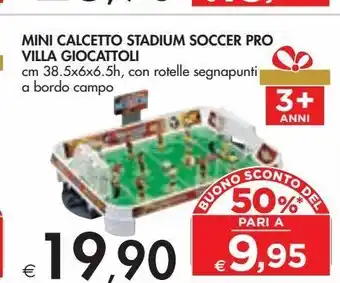 Bennet Mini calcetto stadium soccer pro villa giocatoli offerta