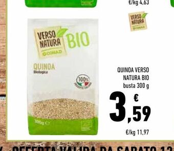 Conad Quinoa verso natura bio busta 300 g offerta