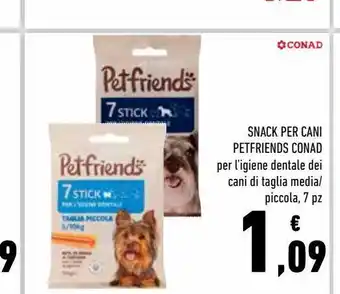 Conad Snacks per cani petfriends conad offerta