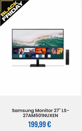 Eurospin Samsung Monitor 27" LS-27AM501NUXEN offerta