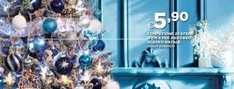 Coop Confezione 25 Sfere Ø CM 6 per Addobbo Albero Natale colori assortiti offerta