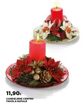 Coop Candeliere Centro Tavola Natale offerta