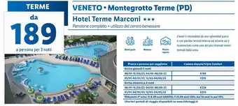 Lidl Veneto Montegrotto Terme (PD) Hotel Terme Marconi offerta
