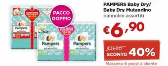 Acqua & Sapone Pampers Baby Dry/Baby Dry Mutandino pannolini assortiti offerta