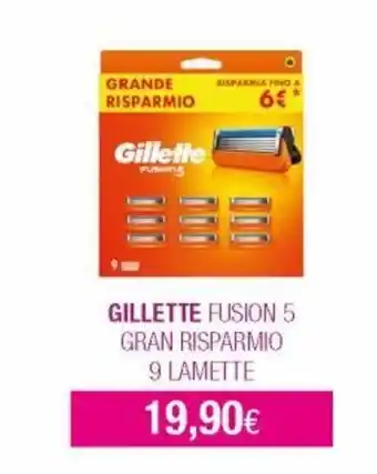 Acqua & Sapone Gillette Fusion 5 Gran Risparmio 9 Lamette offerta