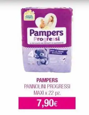 Acqua & Sapone Pampers Pannolini Progressi Maxi x 22 pz. offerta