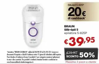 Acqua & Sapone Braun Silk épil 5 epilatore 5-825P offerta