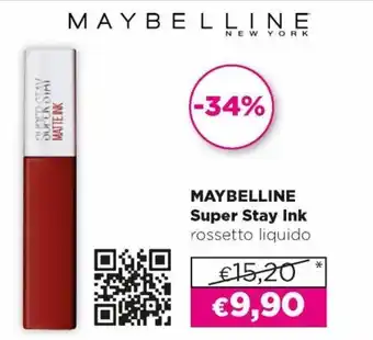 Acqua & Sapone Maybelline Super Stay Ink rosetto liquido offerta