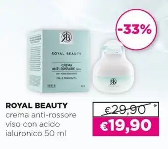 Acqua & Sapone Royal Beauty crema anti-rossore viso con acido ialuronico 50 ml offerta