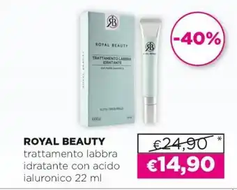 Acqua & Sapone Royal Beauty trattamento labbra idratante con acido ialuronico 22 ml offerta