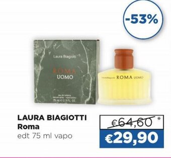 Acqua & Sapone Laura Biagiotti Roma edt 75 ml vapo offerta
