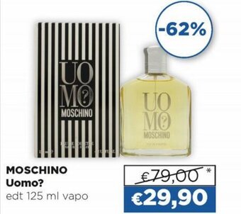 Acqua & Sapone Moschino Uomo? edt 125 ml vapo offerta