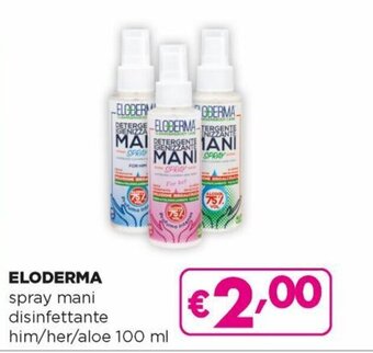 Acqua & Sapone Eloderma spray mani disinfettante him/her/aloe 100 ml offerta