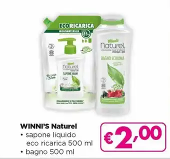 Acqua & Sapone Winni's Naturel sapone liquido eco ricarica 500 ml / bagno 500 ml offerta