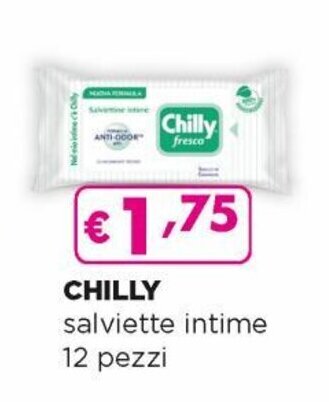 Acqua & Sapone Chilly salviette intime 12 pezzi offerta