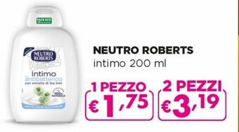 Acqua & Sapone Neutro Roberts intimo 200 ml offerta