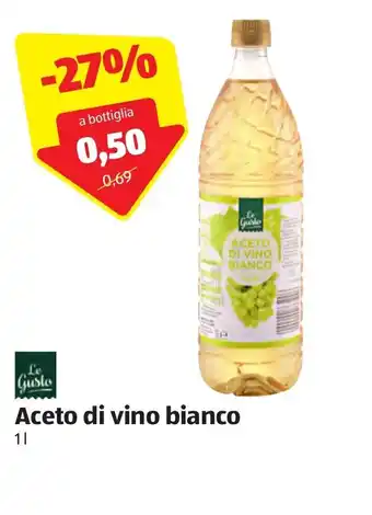 ALDI Le Gusto Aceto di vino bianco 1l offerta