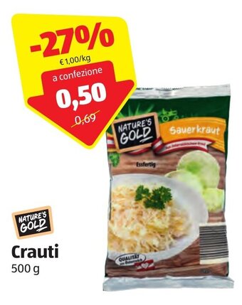 ALDI Nature's Gold Crauti 500 g offerta